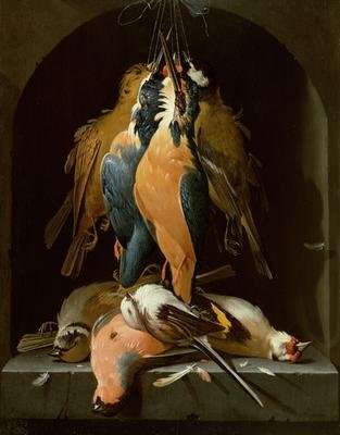 Still life of birds by Baroque