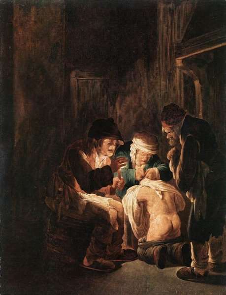 Hunting by Candlelight 1630 by Baroque