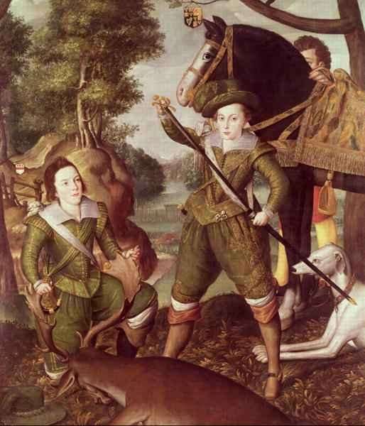 Henry, Prince of Wales 1594-1612 and Robert Devereux, 3rd Earl of Essex 1591-1646 c.1605 by Baroque