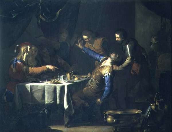 The Murder of Amnon by his brother Absalom by Baroque
