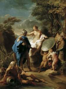 Venus Presenting Aeneas with Armour Forged by Vulcan 1748 by Baroque