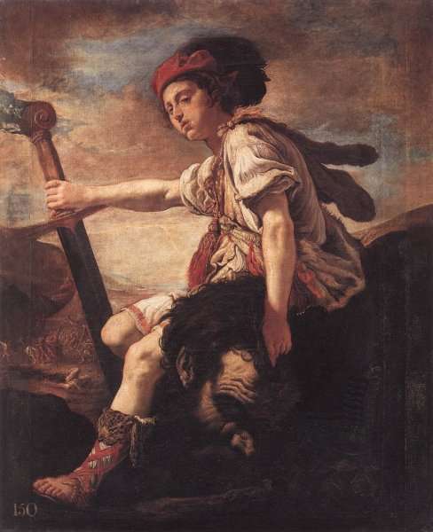 David with the Head of Goliath c. 1620 by Baroque