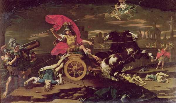 Achilles Dragging the Body of Hector around the Walls of Troy by Baroque