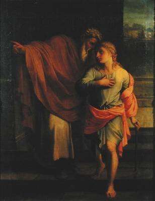 Jacob Sending his Son Joseph to Look for his Brothers at Sichem or Tobias Receiving Instructions from his Brothers by Baroque