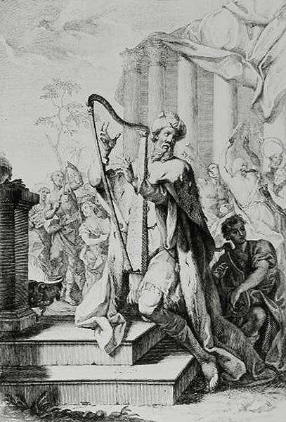 King David Playing the Lyre by Baroque
