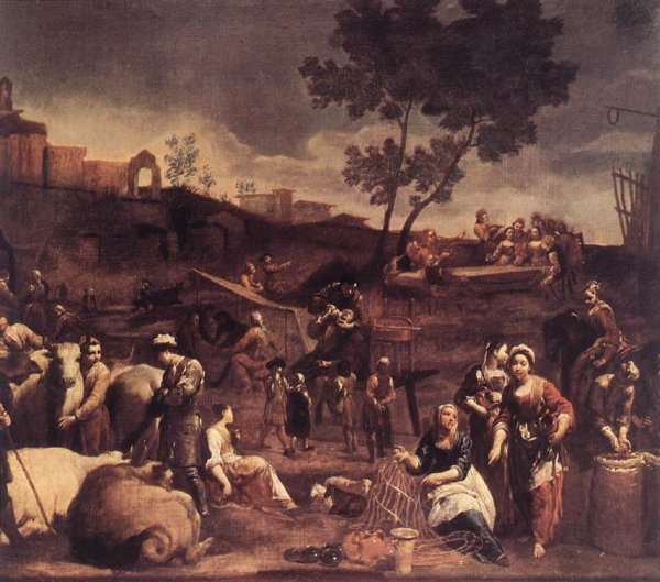 Village Fair c. 1709 by Baroque