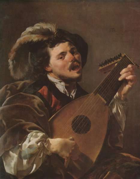 Lute Player 1624 by Baroque