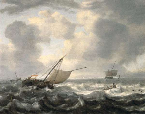 Ships on a Choppy Sea by Baroque