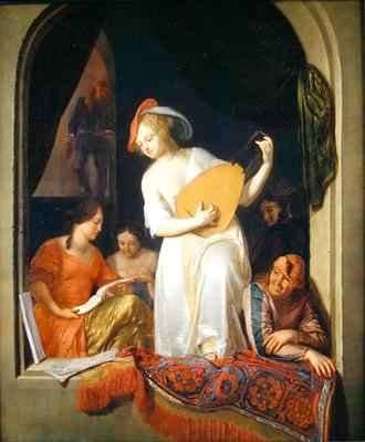 Musicians in a niche 1681 by Baroque