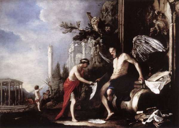 Allegory of Time (Chronos and Eros) 1630s by Baroque