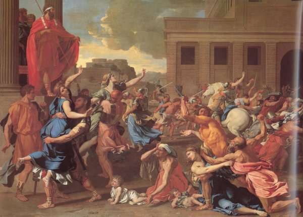 The Rape of the Sabine Women 1634-35 by Baroque