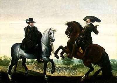 Maurits 1567-1625 and Frederik Hendrik 1584-1647 of Nassau Princes of Orange by Baroque