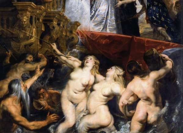 The Landing of Marie de Médicis at Marseilles (detail) 1623-25 by Baroque