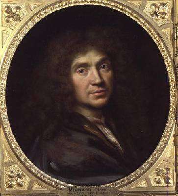 Portrait of Moliere 1622-73 1871 by Baroque