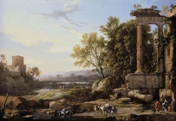 Italianate Landscape 1656 by Baroque