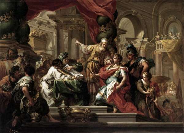 Alexander the Great in the Temple of Jerusalem by Baroque