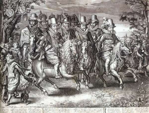 Cavalcade of Eleven Princes of Orange-Nassau 1621 by Baroque