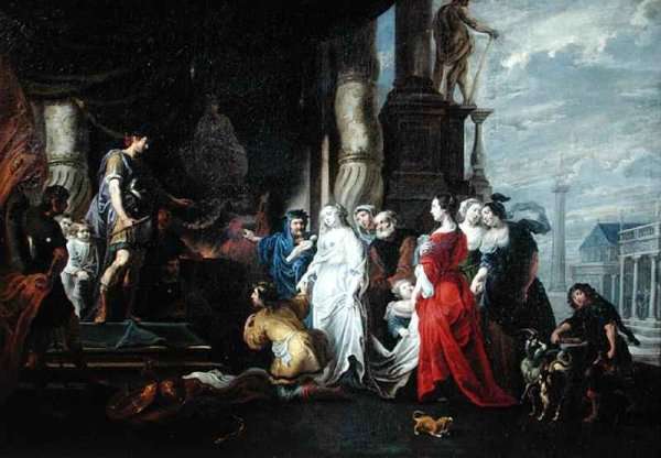 The Continence of Scipio by Baroque