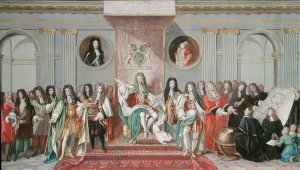 Portrait of Charles II 1630-85 Enthroned in Garter Robes