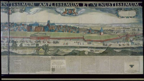 Panorama of Gdansk from Biskupia Gorka, 1643
