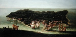 Sheerness, Kent, engraved by Johannes Kip 1652-1722