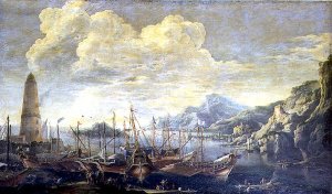 The Spirit of Samuel appearing to Saul at the house of the Witch of Endor, 1668