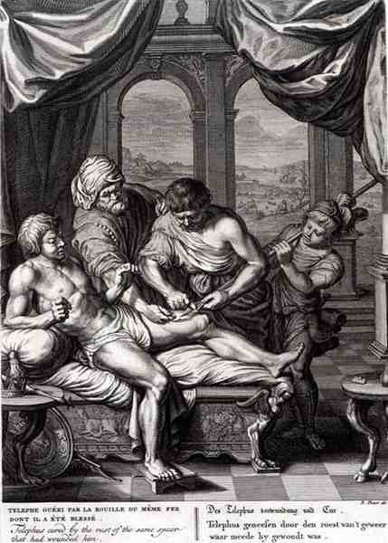 Telephus Cured by the Rust of the Same Spear Which Wounded him, 1731