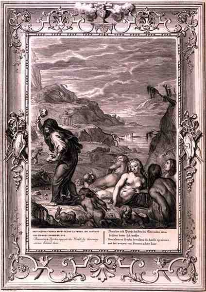 Deucalion and Pyrrha Repeople the World by Throwing Stones Behind Them, 1731
