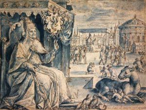 Tulipa Octaviani del pont, and Tulipa Elegant, from Hortus Floridus, published 1614-15