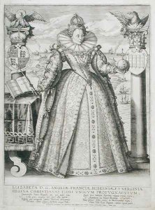 Portrait of Queen Elizabeth 1533-1603 1596