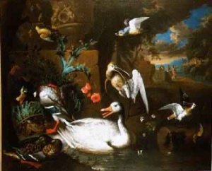 A Brace of Mallard a Duck a Curlew and a Snipe