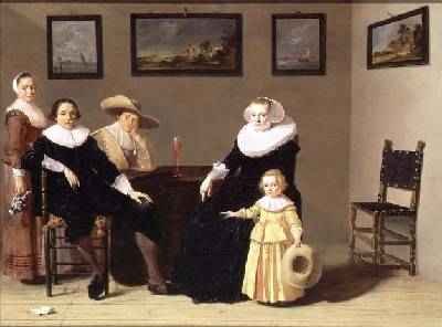 Dutch Family in an Interior 1634