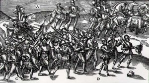 The English Army Marching with Sir Henry Sidney 1529-86 in 1566