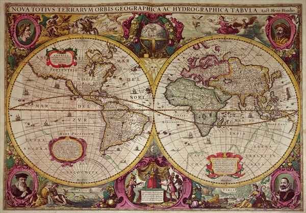 A New Land and Water Map of the Entire Earth