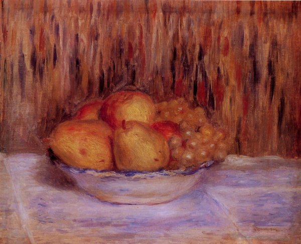 Still Life With Peaches And Grapes