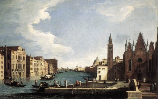 The Grand Canal with the Church of La Carità 1734-37