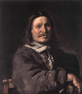 Portrait of a Seated Man Holding a Hat 1648-50