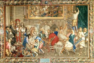 Louis XIV Visiting the Gobelins Factory  1673