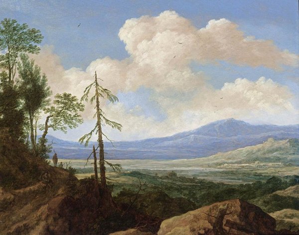 Panoramic Hilly Landscape 1654