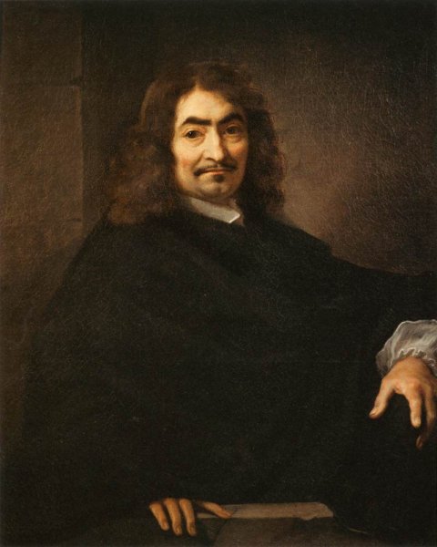 Portrait, presumed to be Rene Descartes (1596-1650)