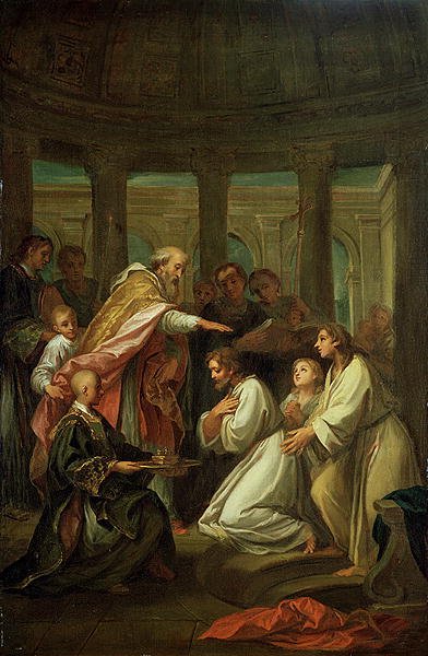 Baptism of St. Augustine, 1702