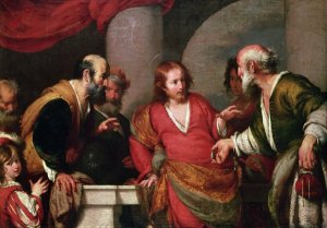 Christ in the Temple with Money Lenders