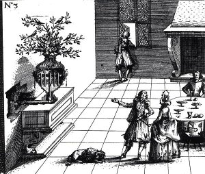 Bird song musical tree, published c.1670