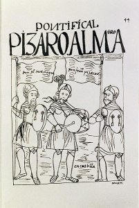 Francisco Pizarro c.1478-1541 and Diego de Almagro 1475-1538 Reconciled at Castille