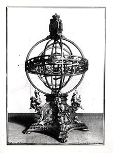 An Armillary Sphere of the Copernican System, engraved by Gerard Jean Baptiste Scotin 1671-1716