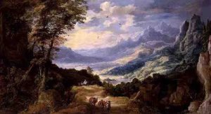 Landscape with Travellers 1623