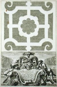 Title page from Livre des Parterres a la Nouvelle Maniere